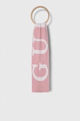 Zdjęcie produktu Guess szalik kolor różowy wzorzysty