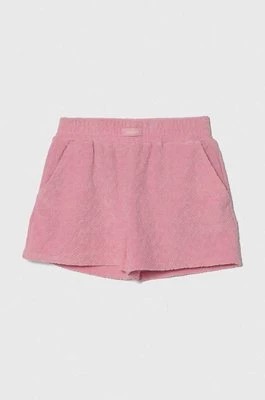 Zdjęcie produktu Guess szorty dziecięce kolor różowy gładkie