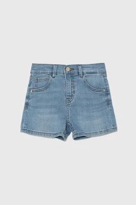 Zdjęcie produktu Guess szorty jeansowe dziecięce kolor niebieski gładkie regulowana talia