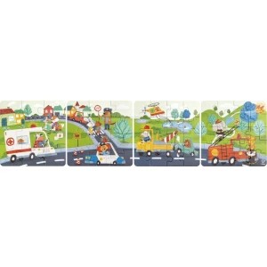 Zdjęcie produktu Hape Puzzle - Pojazdy ratunkowe