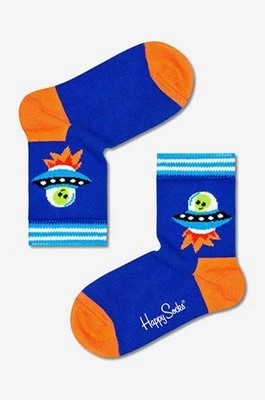 Zdjęcie produktu Happy Socks skarpetki dziecięce Ufo kolor niebieski Skarpetki dziecięce Happy Socks Ufo KUFS01-6300