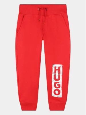 Zdjęcie produktu Hugo Spodnie dresowe G24150 S Czerwony Regular Fit