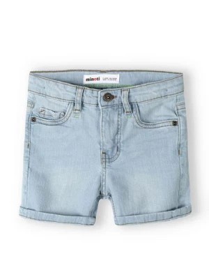 Zdjęcie produktu Jasnoniebieskie jeansowe krótkie spodenki dla chłopca Minoti