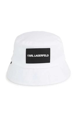 Zdjęcie produktu Karl Lagerfeld kapelusz bawełniany dziecięcy kolor biały bawełniany