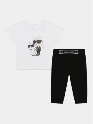 Zdjęcie produktu Karl Lagerfeld Kids Komplet t-shirt i legginsy Z30127 S Kolorowy Regular Fit