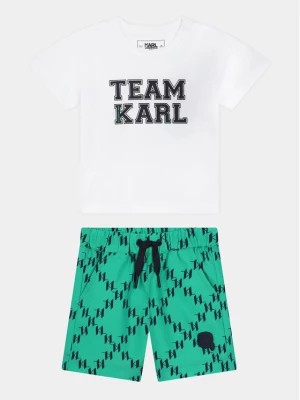 Zdjęcie produktu Karl Lagerfeld Kids Komplet t-shirt i spodenki Z30131 M Kolorowy Regular Fit