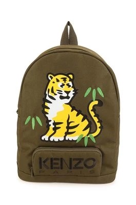 Zdjęcie produktu Kenzo Kids plecak dziecięcy kolor zielony duży z nadrukiem Kenzo kids