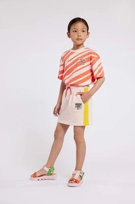Zdjęcie produktu Kenzo Kids spódnica bawełniana dziecięca kolor różowy mini prosta Kenzo kids