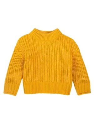 Zdjęcie produktu Klasyczny sweter z półgolfem dla dziewczynki - żółty Minoti