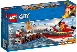 Zdjęcie produktu Klocki Lego City 60213 Pożar w dokach