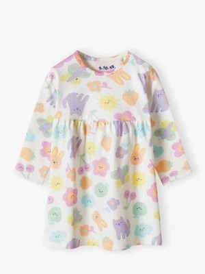 Zdjęcie produktu Kolorowa dzianinowa sukienka dla niemowlaka- 5.10.15.