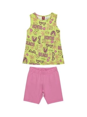 Zdjęcie produktu Komplet dla dziewczynki - koszulka + szorty Bee Loop