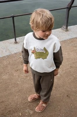 Zdjęcie produktu Konges Sløjd bluza dziecięca kolor zielony z nadrukiem