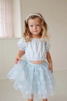 Zdjęcie produktu Konges Sløjd spódnica dziecięca kolor niebieski mini rozkloszowana