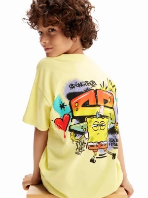 Zdjęcie produktu Koszulka z nadrukiem graffiti i SpongeBobem Desigual