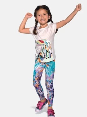 Zdjęcie produktu Legginsy dziewczęce w kolorowe wzorki 200 den BAS BLEU