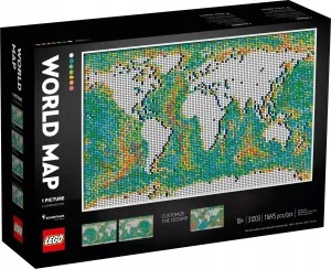 Zdjęcie produktu Lego 31203- Wspomnienia z podróży Mapa Świata Samolot 1231 elementów