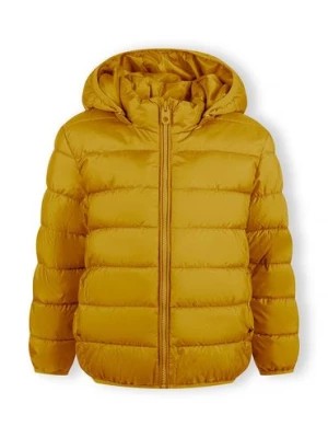 Zdjęcie produktu Lekka ocieplana kurtka przejściowa dla chłopca z kapturem- żółta Minoti