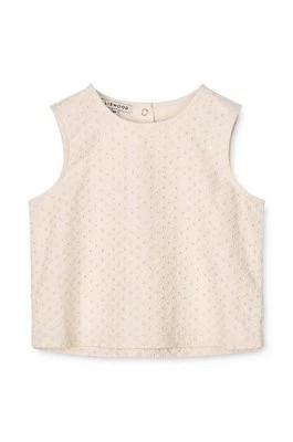 Zdjęcie produktu Liewood bluzka bawełniana dziecięca kolor beżowy gładka