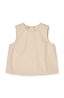 Zdjęcie produktu Liewood bluzka bawełniana niemowlęca kolor beżowy gładka