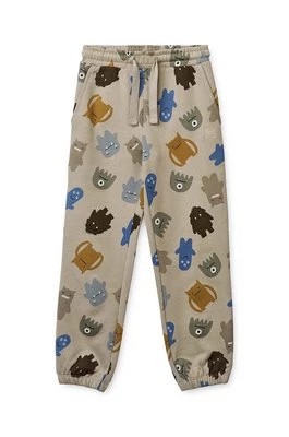 Zdjęcie produktu Liewood spodnie dresowe bawełniane dziecięce kolor szary gładkie