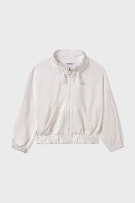Zdjęcie produktu Mayoral bluza bawełniana dziecięca kolor beżowy gładka