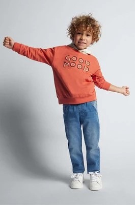 Zdjęcie produktu Mayoral bluza dziecięca kolor czerwony z kapturem wzorzysta