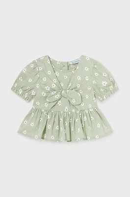 Zdjęcie produktu Mayoral bluzka bawełniana niemowlęca kolor zielony wzorzysta