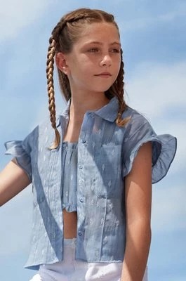 Zdjęcie produktu Mayoral bluzka dziecięca kolor niebieski wzorzysta