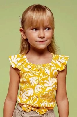 Zdjęcie produktu Mayoral bluzka dziecięca kolor żółty wzorzysta