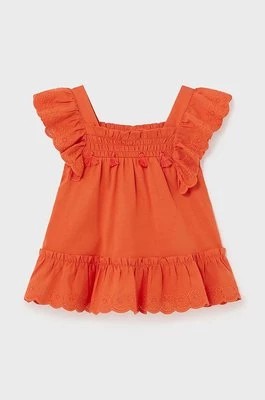 Zdjęcie produktu Mayoral bluzka niemowlęca kolor pomarańczowy gładka