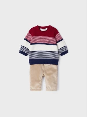 Zdjęcie produktu Mayoral Komplet sweter i spodnie materiałowe 2522 Kolorowy Regular Fit