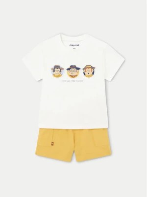 Zdjęcie produktu Mayoral Komplet t-shirt i spodenki 1654 Żółty Regular Fit