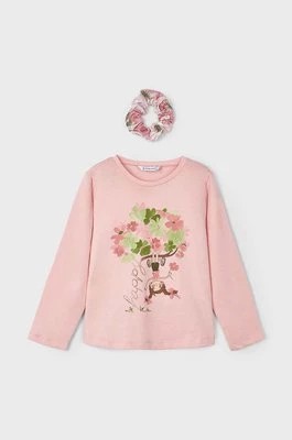 Zdjęcie produktu Mayoral longsleeve bawełniany dziecięcy kolor różowy