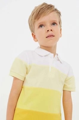 Zdjęcie produktu Mayoral polo bawełniane dziecięce kolor żółty wzorzysty