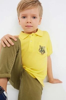 Zdjęcie produktu Mayoral polo bawełniane dziecięce kolor żółty z nadrukiem