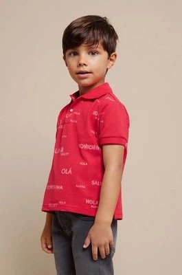 Zdjęcie produktu Mayoral polo dziecięce kolor czerwony wzorzysty