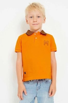 Zdjęcie produktu Mayoral polo dziecięce kolor pomarańczowy z nadrukiem