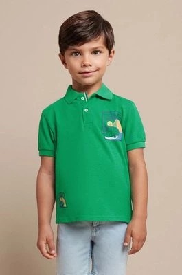 Zdjęcie produktu Mayoral polo dziecięce kolor zielony z nadrukiem