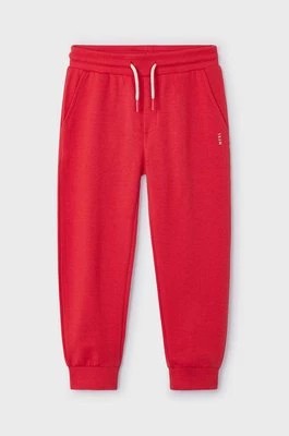Zdjęcie produktu Mayoral spodnie dresowe dziecięce kolor czerwony gładkie