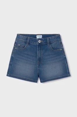 Zdjęcie produktu Mayoral szorty jeansowe dziecięce kolor niebieski gładkie