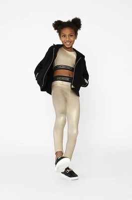 Zdjęcie produktu Michael Kors legginsy dziecięce kolor złoty gładkie