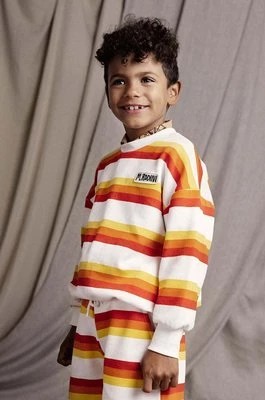 Zdjęcie produktu Mini Rodini szorty bawełniane dziecięce Stripe kolor pomarańczowy wzorzyste