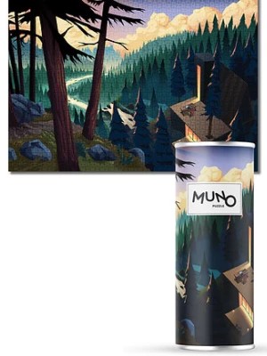 Zdjęcie produktu Muno Puzzle Forest Retreat by Michał Adamiec 2000 el. w ozdobnej tubie MUNO puzzle
