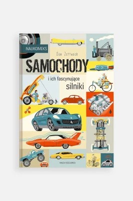 Zdjęcie produktu "Naukomiks. Samochody i ich fascynujące silniki" książka edukacyjna Nasza Księgarnia