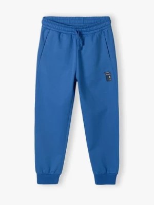 Zdjęcie produktu Niebieskie spodnie dresowe regular z kieszeniami dla chłopca Lincoln & Sharks by 5.10.15.