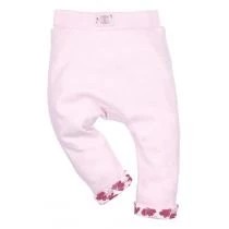 Zdjęcie produktu Nini Spodnie niemowlęce z bawełny organicznej dla dziewczynki 12 miesięcy, rozmiar 80