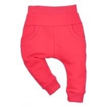 Zdjęcie produktu Nini Spodnie niemowlęce z bawełny organicznej dla dziewczynki 6 miesięcy, rozmiar 68