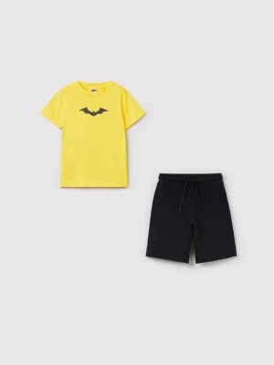Zdjęcie produktu OVS Komplet t-shirt i szorty sportowe BATMAN 1437986 Żółty Regular Fit