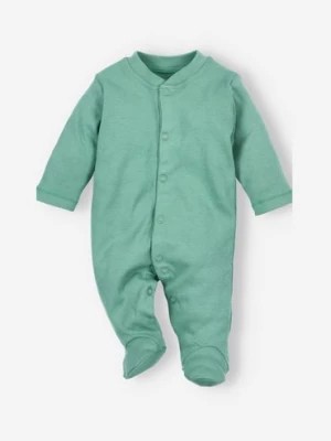 Zdjęcie produktu Pajac niemowlęcy z bawełny organicznej zielony NINI